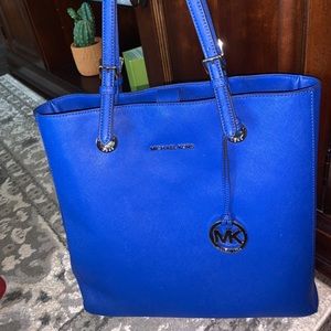 Michael Michael Kors Royal Blue North South Jet Set Travel Tote